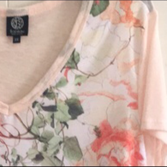 Bobeau Boho HiLo  Short Sleeve Top  NWT - Picture 4 of 5